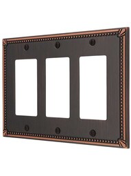 Imperial Bead Triple GFI Cover Plate